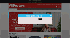 Desktop Screenshot of allposters.ie