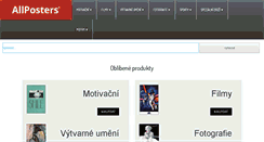 Desktop Screenshot of allposters.cz