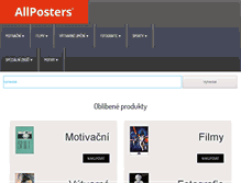 Tablet Screenshot of allposters.cz