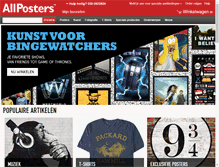 Tablet Screenshot of allposters.nl