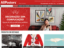 Tablet Screenshot of allposters.com.br