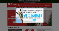 Desktop Screenshot of allposters.de